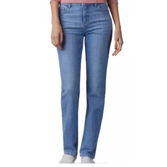 Lee‎ Instantly Slims High Waisted Straight-Leg Jeans - Picture 1 of 2